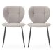 Pack de 2 sillas de cocina MAURA Pack de 2 sillas de cocina MAURA Beige