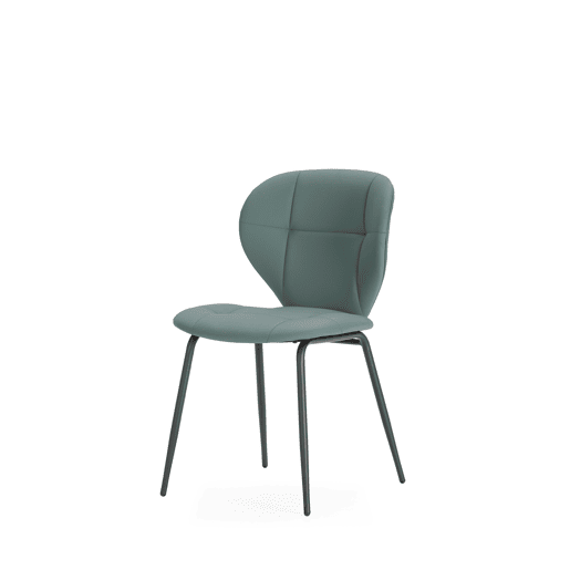 Conjunto de 2 cadeiras de cozinha MAURA cor verde