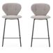Pack de 2 taburetes altos MAURA Pack de 2 taburetes altos MAURA Beige
