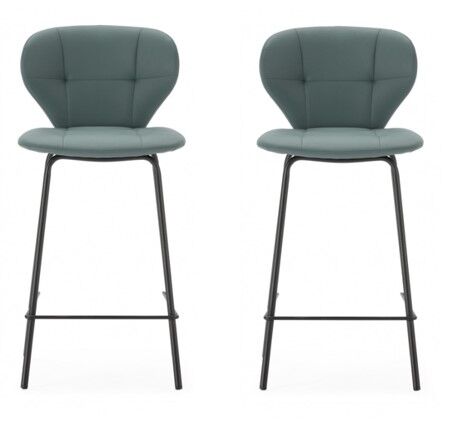 Pack de 2 taburetes altos MAURA  Verde