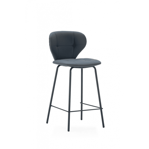 Conjunto de 2 bancos altos MAURA cor cinza Conjunto de 2 bancos altos MAURA cor cinza