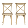 Conjunto de 2 cadeiras de cozinha BISTROT II natural