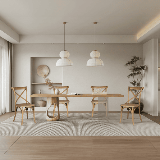 Conjunto de 2 cadeiras de cozinha BISTROT II natural