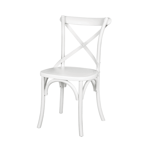 Conjunto de 2 cadeiras de cozinha BISTROT II branca