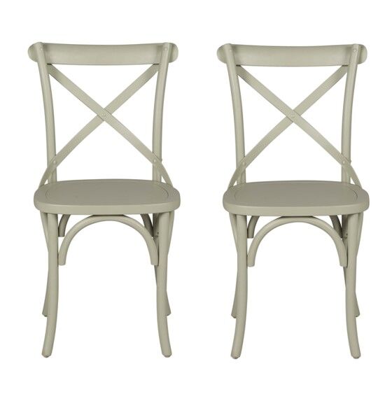 Pack de 2 sillas de cocina BISTROT II  Verde