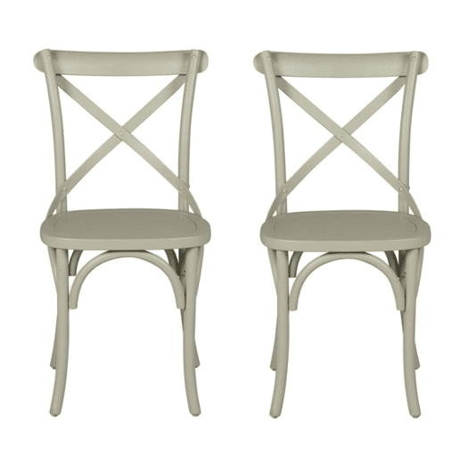 Conjunto de 2 cadeiras de cozinha BISTROT II verde