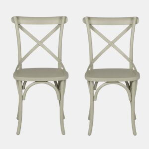 Conjunto de 2 cadeiras de cozinha BISTROT II verde