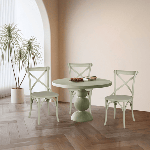 Conjunto de 2 cadeiras de cozinha BISTROT II verde