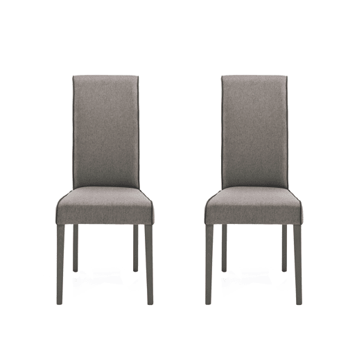 Conjunto de 2 cadeiras de jantar VERONA cor chocolate