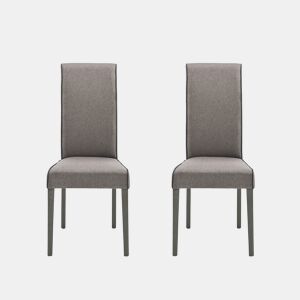 Conjunto de 2 cadeiras de jantar VERONA cor chocolate
