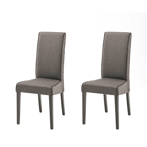 Conjunto de 2 cadeiras de jantar VERONA cor chocolate