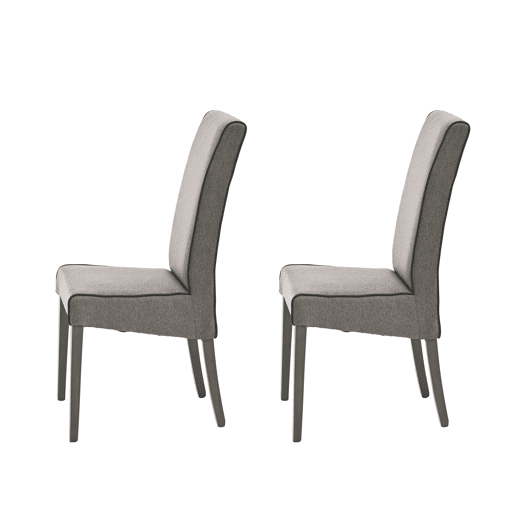 Conjunto de 2 cadeiras de jantar VERONA cor chocolate
