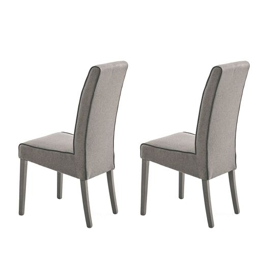 Conjunto de 2 cadeiras de jantar VERONA cor chocolate