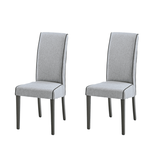 Conjunto de 2 cadeiras de jantar VERONA cor cinza claro