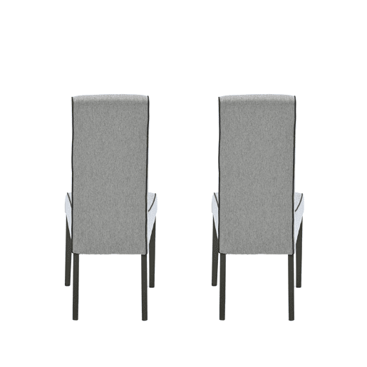 Conjunto de 2 cadeiras de jantar VERONA cor cinza claro