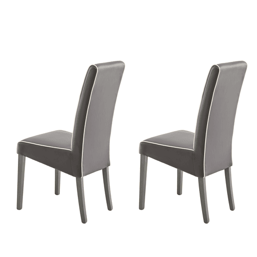 Conjunto de 2 cadeiras de jantar VERONA cor chocolate