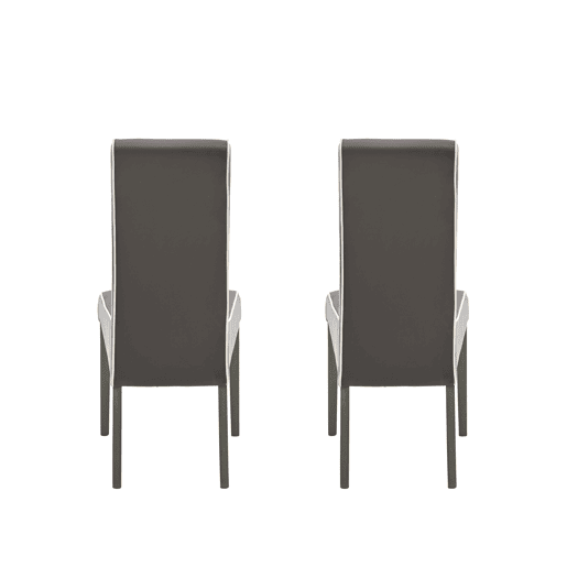 Conjunto de 2 cadeiras de jantar VERONA cor chocolate