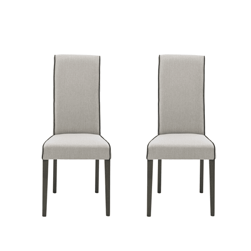 Conjunto de 2 cadeiras de jantar VERONA cor bege