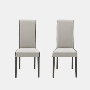 Conjunto de 2 cadeiras de jantar VERONA cor bege