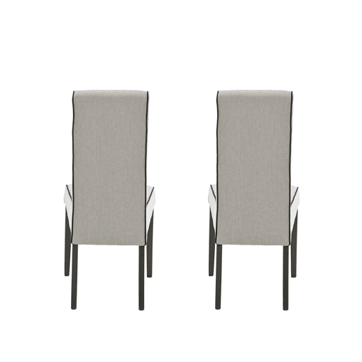 Conjunto de 2 cadeiras de jantar VERONA cor bege
