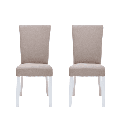 Conjunto de 2 cadeiras de jantar BRIGHTON cor bege Conjunto de 2 cadeiras de jantar BRIGHTON cor bege