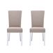 Pack de 2 sillas de comedor BRIGHTON Pack de 2 sillas de comedor BRIGHTON Beige
