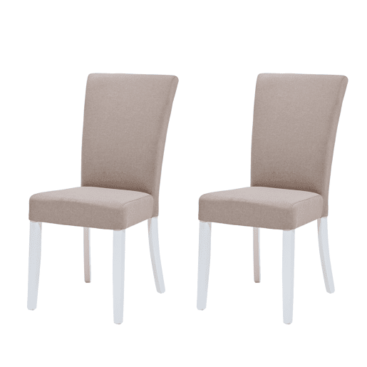 Conjunto de 2 cadeiras de jantar BRIGHTON cor bege Conjunto de 2 cadeiras de jantar BRIGHTON cor bege