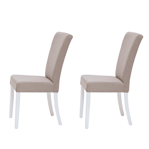 Conjunto de 2 cadeiras de jantar BRIGHTON cor bege Conjunto de 2 cadeiras de jantar BRIGHTON cor bege