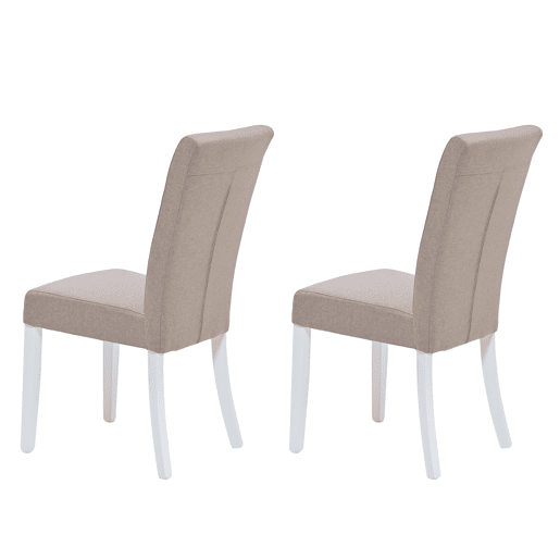 Conjunto de 2 cadeiras de jantar BRIGHTON cor bege Conjunto de 2 cadeiras de jantar BRIGHTON cor bege
