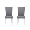 Conjunto de 2 cadeiras de jantar BRIGHTON cor cinza claro