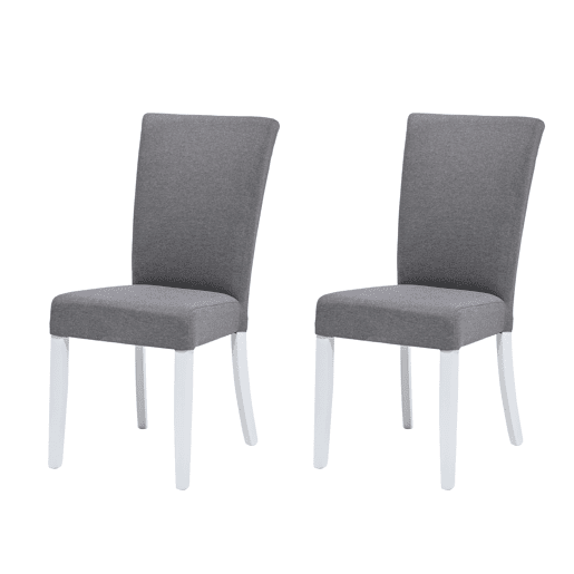 Conjunto de 2 cadeiras de jantar BRIGHTON cor cinza claro Conjunto de 2 cadeiras de jantar BRIGHTON cor cinza claro