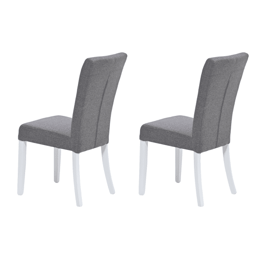 Conjunto de 2 cadeiras de jantar BRIGHTON cor cinza claro Conjunto de 2 cadeiras de jantar BRIGHTON cor cinza claro