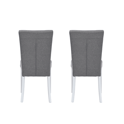 Conjunto de 2 cadeiras de jantar BRIGHTON cor cinza claro Conjunto de 2 cadeiras de jantar BRIGHTON cor cinza claro