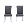 Conjunto de 2 cadeiras de jantar BRIGHTON cor antracite