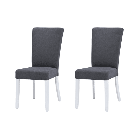 Conjunto de 2 cadeiras de jantar BRIGHTON cor antracite