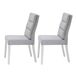 Pack de 2 sillas de comedor NAOMI Pack de 2 sillas de comedor NAOMI Gris Claro