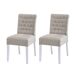 Pack de 2 sillas de comedor ALISSA Pack de 2 sillas de comedor ALISSA Beige