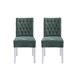Pack de 2 sillas de comedor ALISSA Pack de 2 sillas de comedor ALISSA Verde