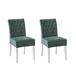 Pack de 2 sillas de comedor ALISSA Pack de 2 sillas de comedor ALISSA Verde