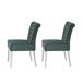 Pack de 2 sillas de comedor ALISSA Pack de 2 sillas de comedor ALISSA Verde