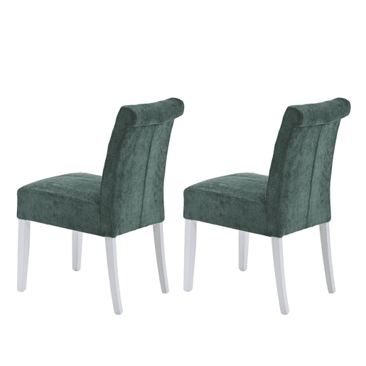 Conjunto de 2 cadeiras de jantar ALISSA cor verde