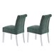 Pack de 2 sillas de comedor ALISSA Pack de 2 sillas de comedor ALISSA Verde