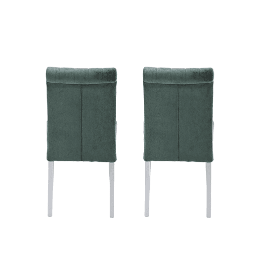 Conjunto de 2 cadeiras de jantar ALISSA cor verde