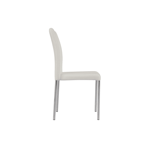 Conjunto de 4 cadeiras de cozinha ELEGANCE branca