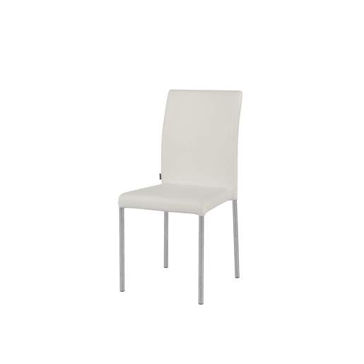 Conjunto de 4 cadeiras de cozinha ELEGANCE branca