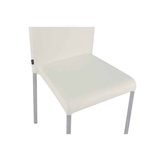 Conjunto de 4 cadeiras de cozinha ELEGANCE branca