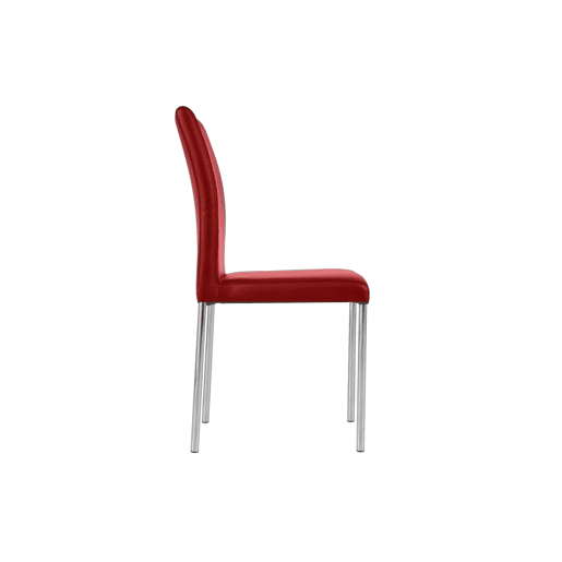 Conjunto de 4 cadeiras de cozinha ELEGANCE vermelho