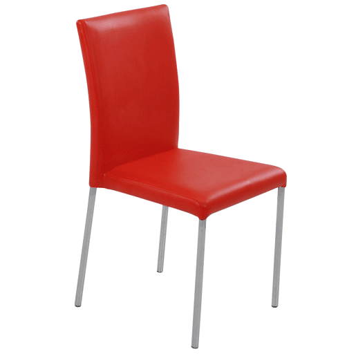 Conjunto de 4 cadeiras de cozinha ELEGANCE vermelho