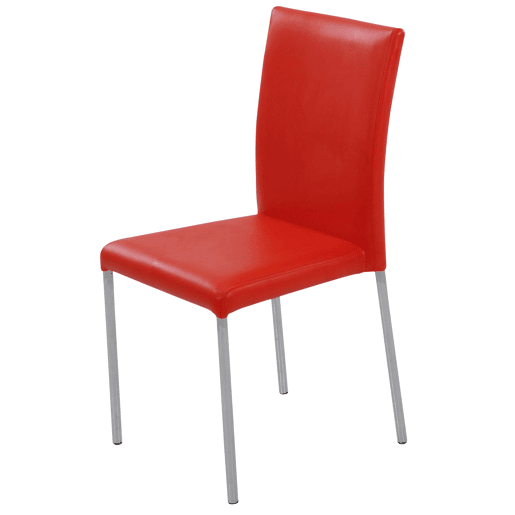 Conjunto de 4 cadeiras de cozinha ELEGANCE vermelho