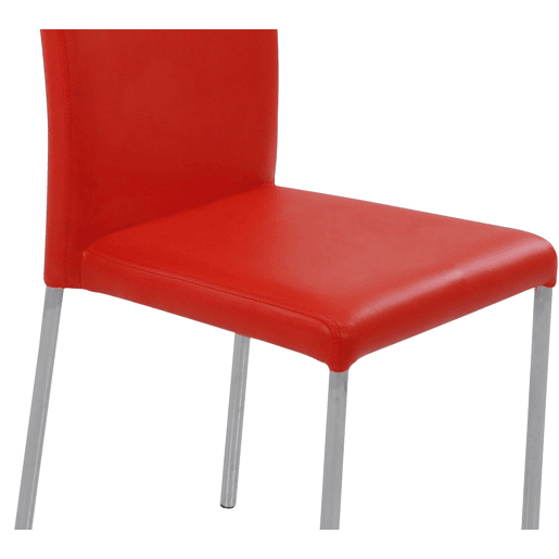 Conjunto de 4 cadeiras de cozinha ELEGANCE vermelho